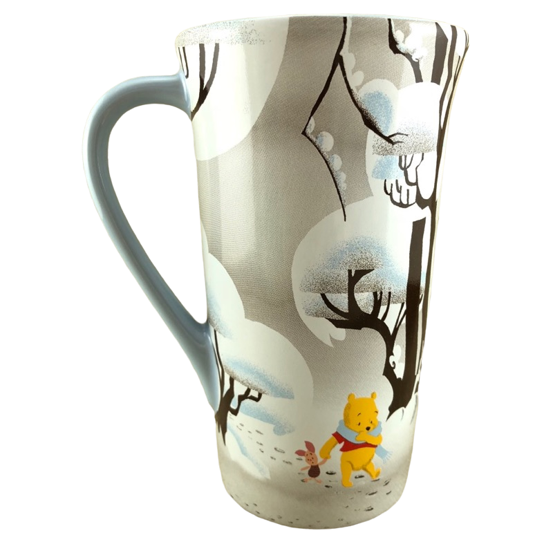 Winnie The Pooh And Piglet Walking Through A Forest Of Trees Tall Mug Disney Store