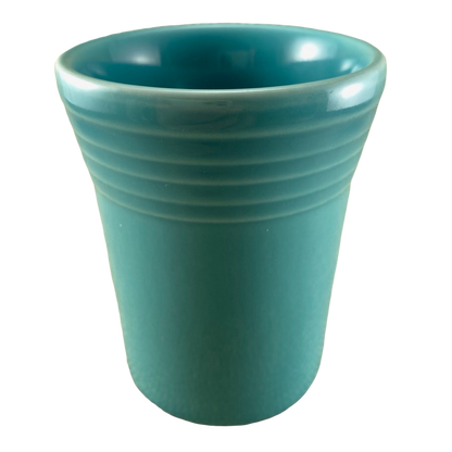 Fiesta 60th Anniversary Number 0 Juice Tumbler Handleless Turquoise Mug Homer Laughlin China