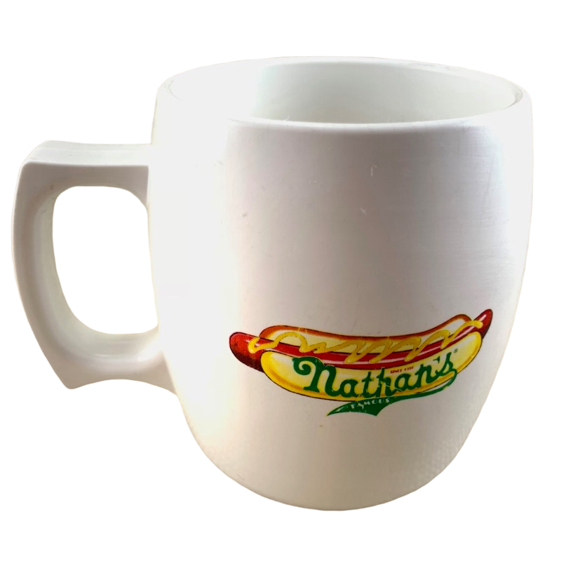 Nathan's Famous Hot Dog Plastic Mug