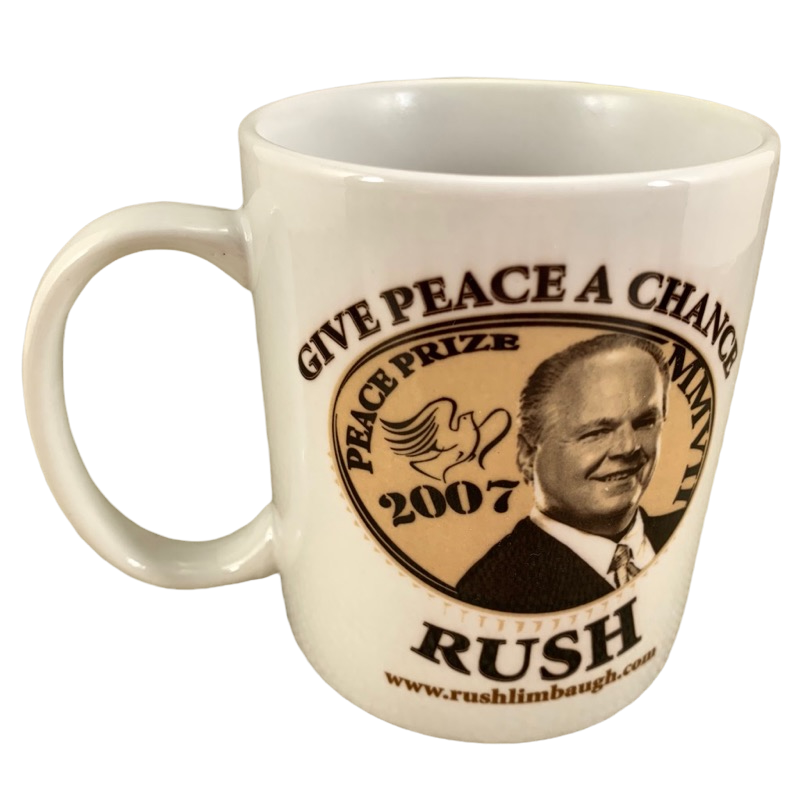 Rush Limbaugh Give Peace A Chance Mug Linyi