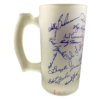 Vintage New York Mets 25th Anniversary 1986 Championship Series Glass Mug