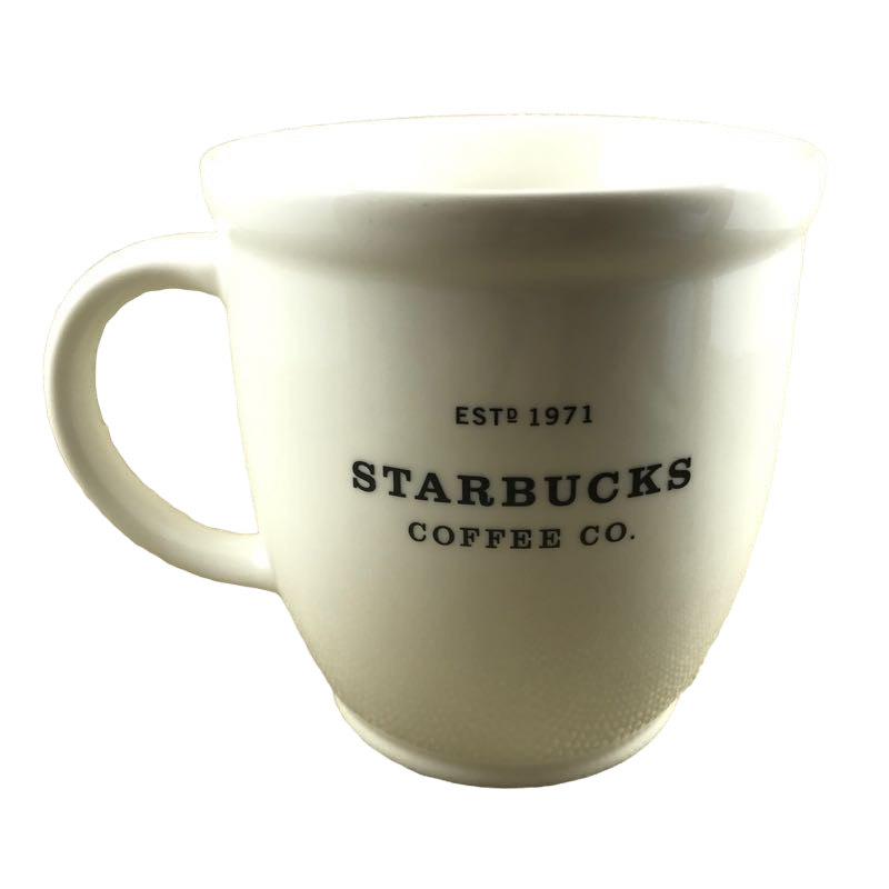 Starbucks Coffee Co. ESTD 1971 With Brown Trim Abbey 18oz 2006 Mug