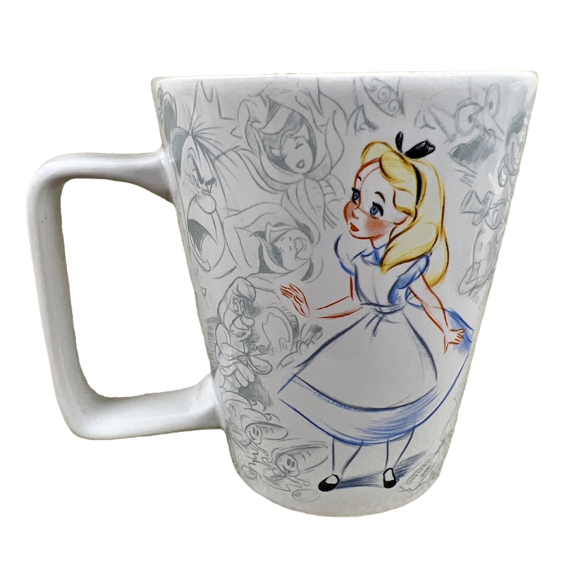 Alice In Wonderland Characters Sketch Mug Disney Store