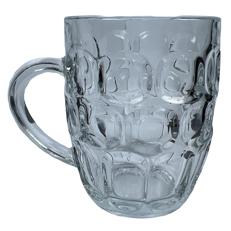Ravenhead Dimpled Glass Beer Mug Ravenhead Glass – Mug Barista