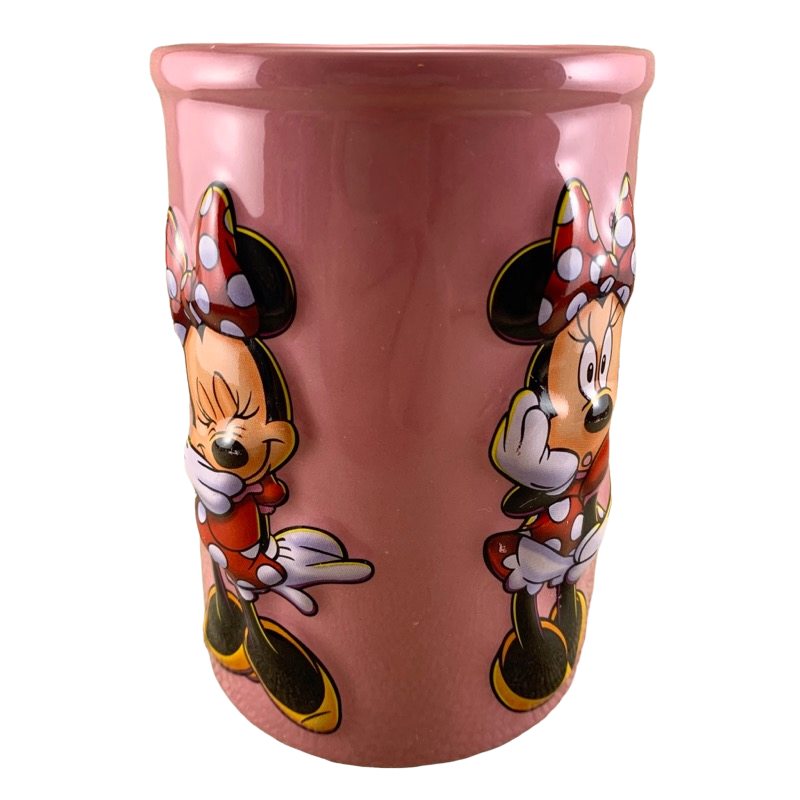 Minnie Mouse Posing Embossed Pink Mug Disney
