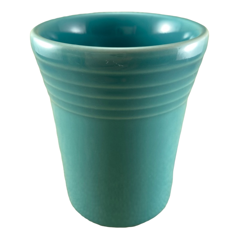 Fiesta 60th Anniversary Number 0 Juice Tumbler Handleless Turquoise Mug Homer Laughlin China
