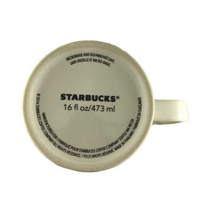 Glossy Surface Green Siren Tall White 16oz Mug Starbucks