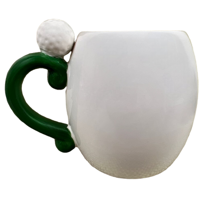 I'd Rather Be Golfing 3D Figural Golf Ball On Handle Mug