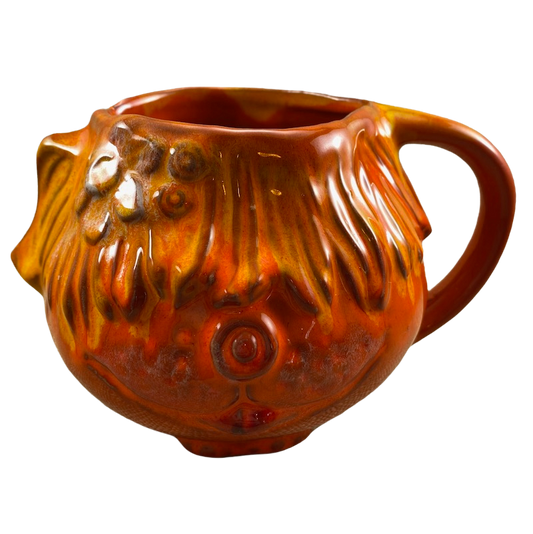 Bennett Welsh Orange Dog Mug Pacific Stoneware