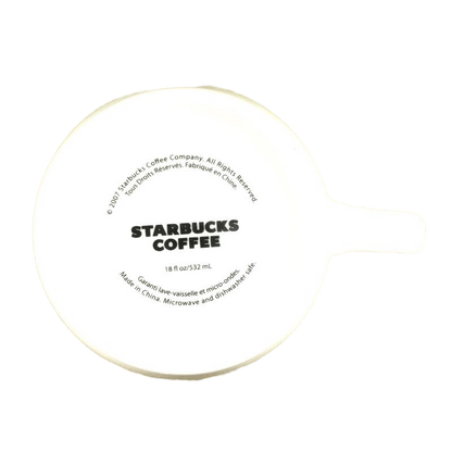 ESTD 1971 Abbey Large White With Black Lettering 18oz Mug 2007 Starbucks