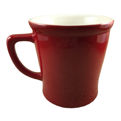 Starbucks Coffee New Bone China Etched Lettering Red 2009 Mug