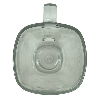 Clear Glass Square Mug Tazo Starbucks
