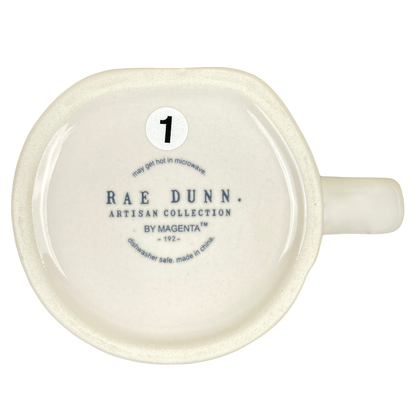 Rae Dunn Artisan Collection ANDREW Name Mug Cream Inside Magenta NEW