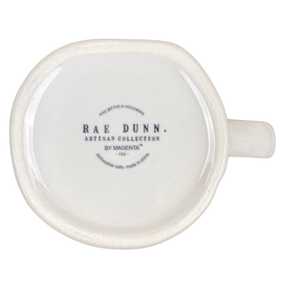 Rae Dunn Artisan Collection LISA Name Mug Cream Inside Magenta