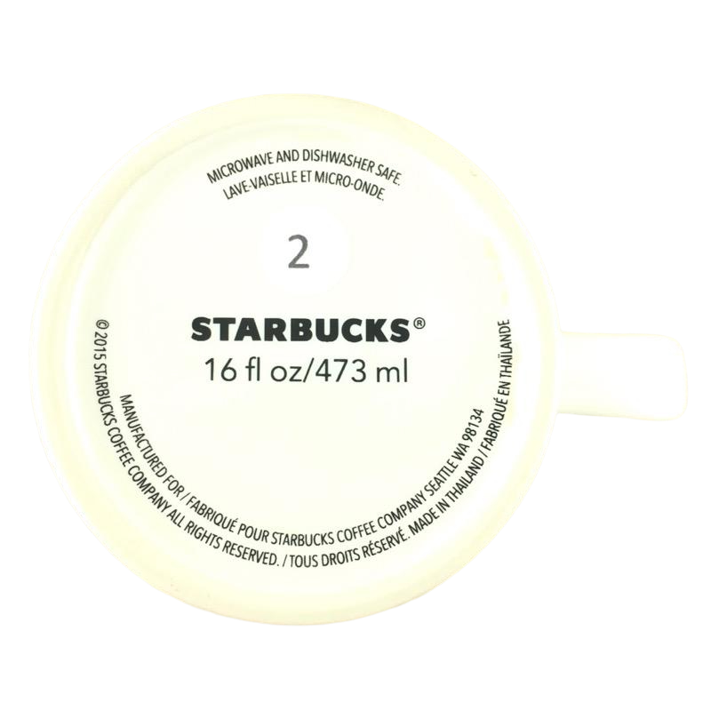 Colorful XOXO On Heart Tall White 16oz Mug Starbucks