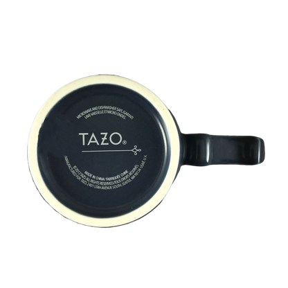 Rococo Scroll Handle Gray Mug Starbucks 2013 Tazo