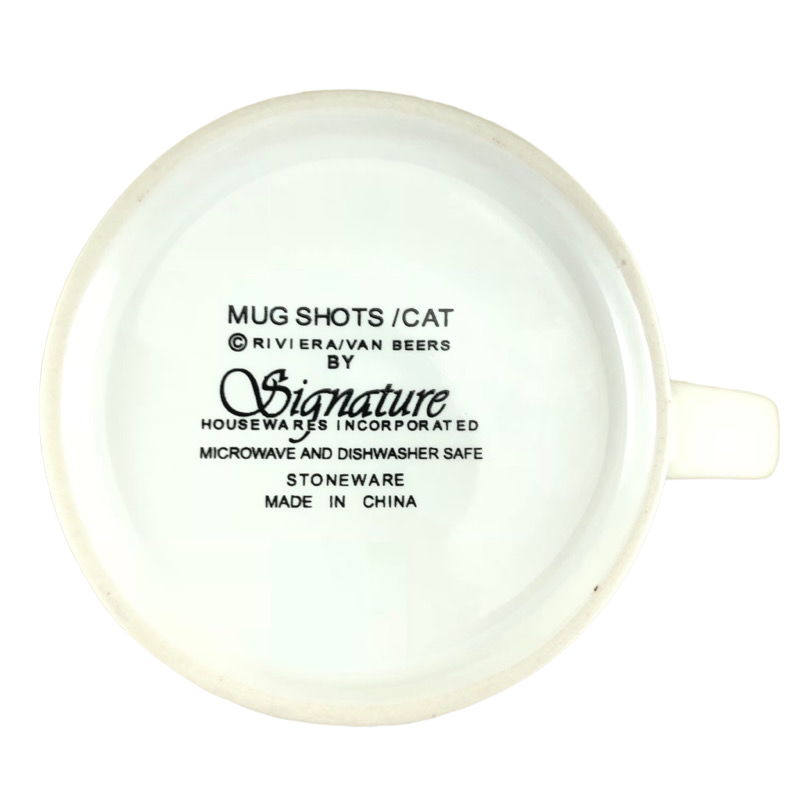 Mug Shots Cats Riviera Van Beers Mug Signature Housewares