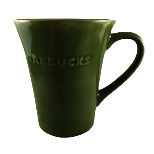 Tall Green Embossed  Mug Starbucks