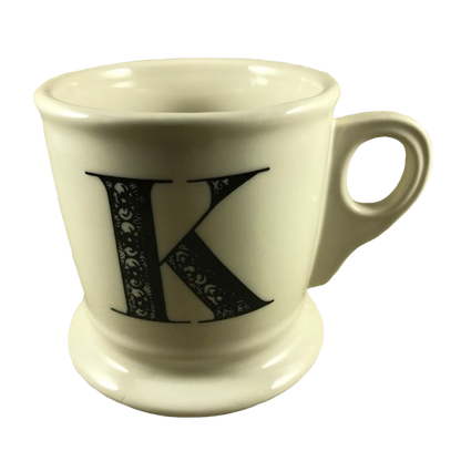 Letter "K" Monogram Initial With Footed Base Mug Anthropologie