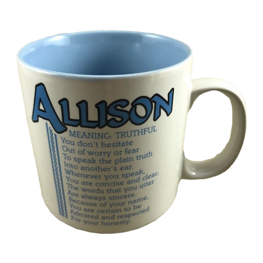 Papel Name Mug Cup Ron Meaning Powerful Poetry Coffee Tea 12oz Blue