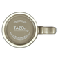 Rococo Scroll Handle Taupe Mug 2012 Starbucks Tazo