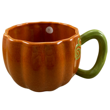 Pumpkin With Green Vine Twisted Handle Mug Starbucks