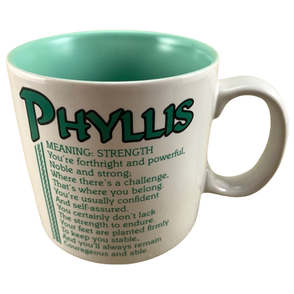 PHYLLIS Poetry Name Mug Papel