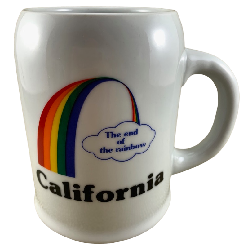 California The End Of The Rainbow Oversized Mug Papel