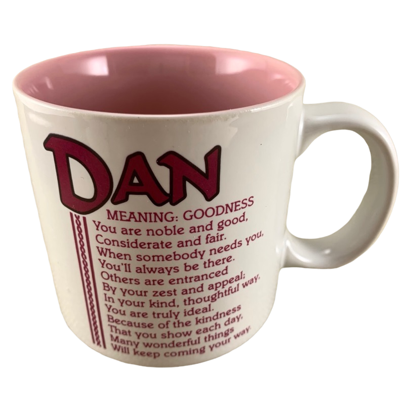 DAN Poetry Name Pink Interior Mug Papel