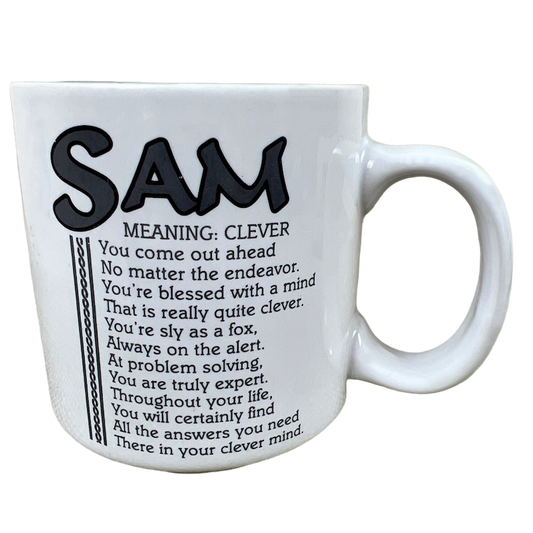 SAM Poetry Name Mug Gray Interior Papel