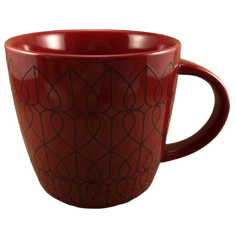 Abstract Hearts Red 14oz Mug Starbucks