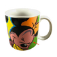 Mickey Mouse And Minnie Mouse Together Smiling With Two Flowers Mug Applause