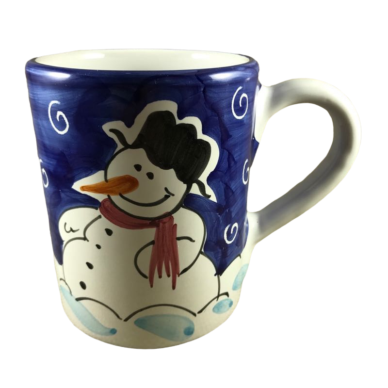 Snowman Made For Starbucks Serna Deruta Italy Mug Starbucks