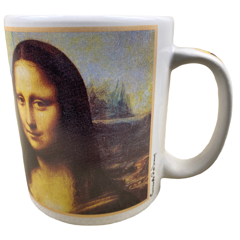 Leonardo Da Vinci Mona Lisa & The Virgin and Child with Saint Anne Mug Cafe Arts
