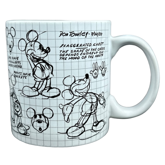 Mickey Mouse Sketch Book Don Towley Mug Disney