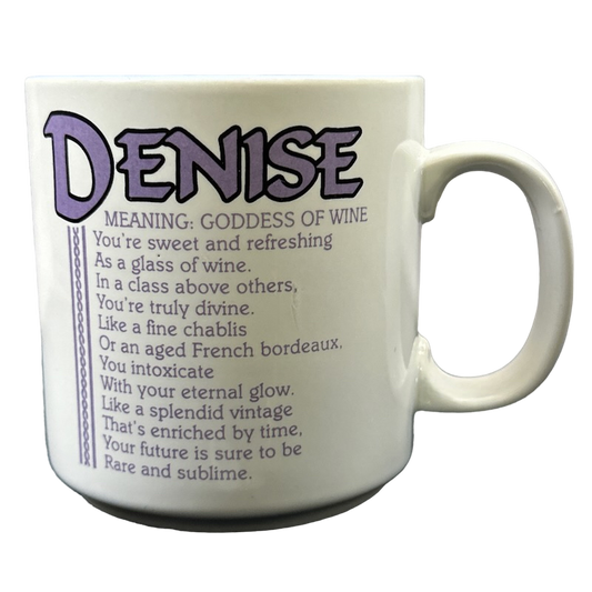 DENISE Poetry Name Purple Interior Mug Papel