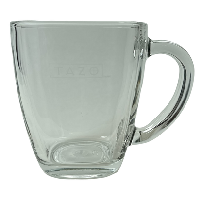 Clear Glass Square Mug Tazo Starbucks