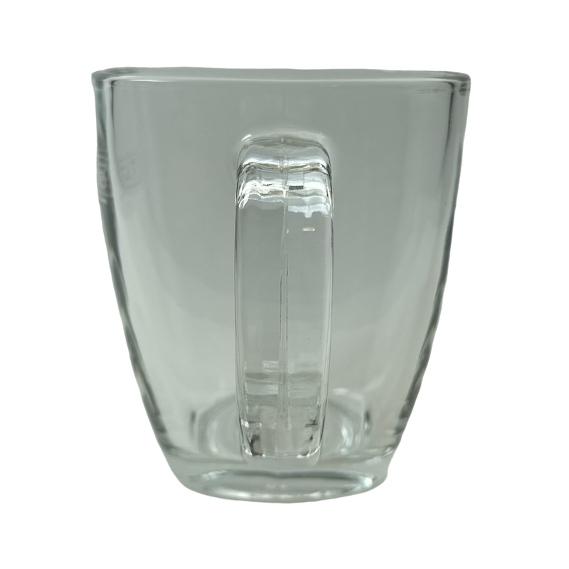 Clear Glass Square Mug Tazo Starbucks