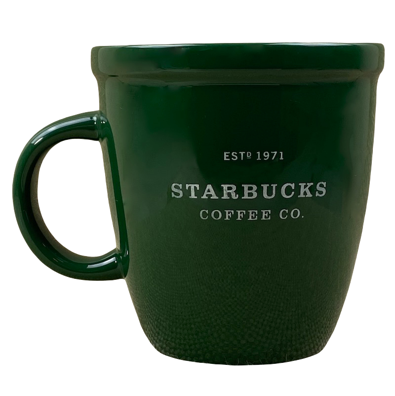 Starbucks Coffee Co. ESTD 1971 With Brown Trim Abbey 18oz 2006 Mug