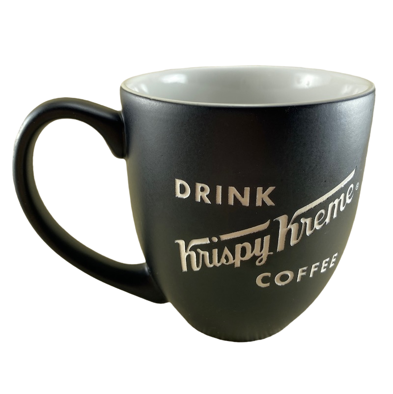 Drink Krispy Kreme Coffee Eteched Black Mug