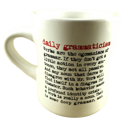 Verb Daily Grammaticism Mug GrammarWare