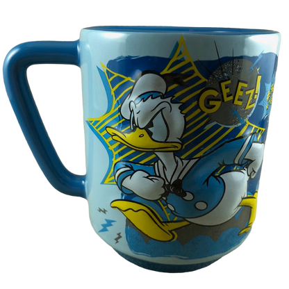 Happy And Angry Donald Duck Embossed Mug Disney Store