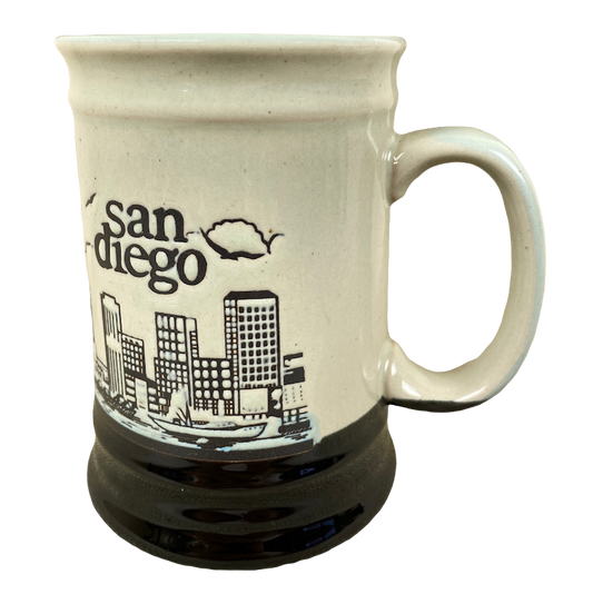San Diego Etched Tall Vintage Mug