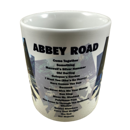 Beatles Abbey Road Album Cover & Lyrics Mug Beatmugs