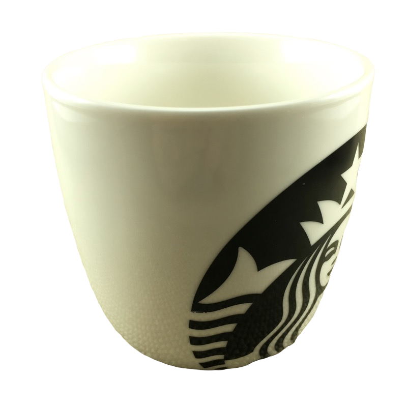 Green & Black Siren Logo White 14oz Mug 2017 Starbucks