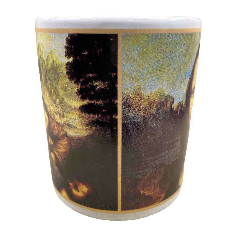 Leonardo Da Vinci Mona Lisa & The Virgin and Child with Saint Anne Mug Cafe Arts