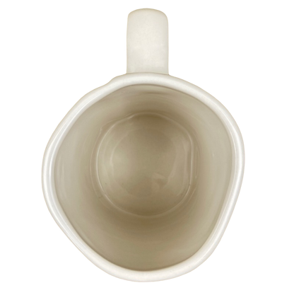 Rae Dunn Artisan Collection COFFEE BREAK Mug Cream Inside Magenta
