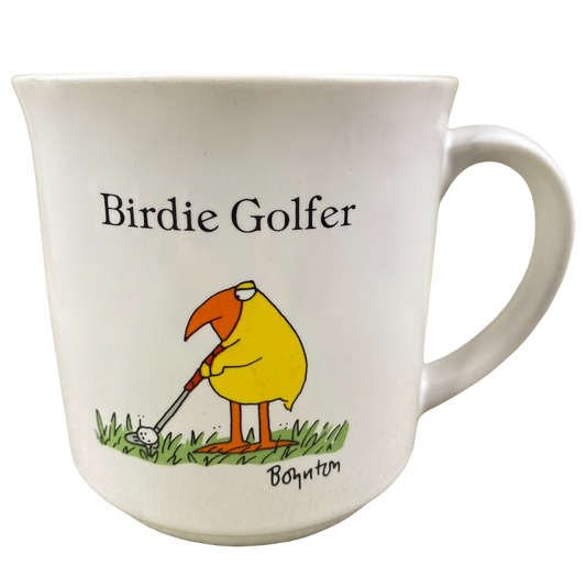 Birdie Golfer Sandra Boynton Mug Recycled Paper Products