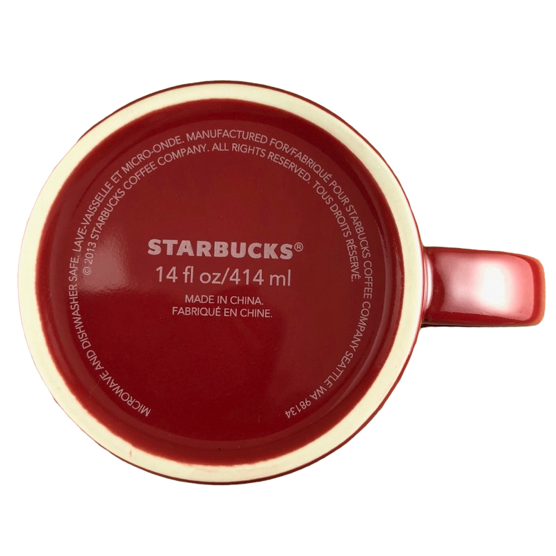 Abstract Hearts Red 14oz Mug Starbucks