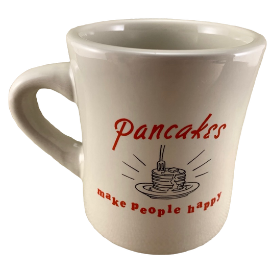Pancakes Make People Happy Diner Mug